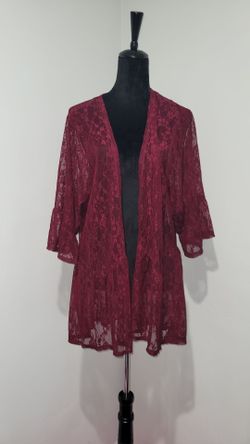 Women's Size XL Sheer Lace Kimono Cardigan Jacket. Excellent Condition Price Is Firm Cash Only