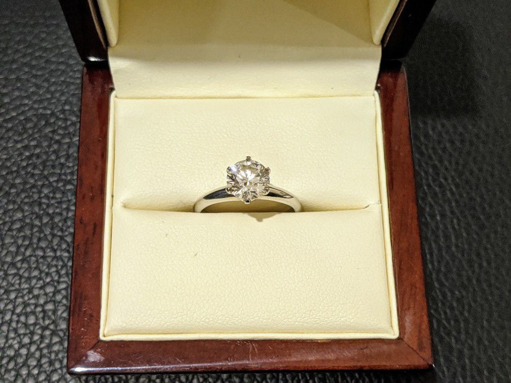 1.32 Carat Diamond Engagement Ring Size 6 GIA Certified