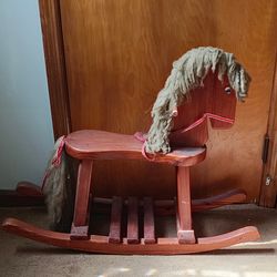 Vintage handcrafted wooden Rocking horse