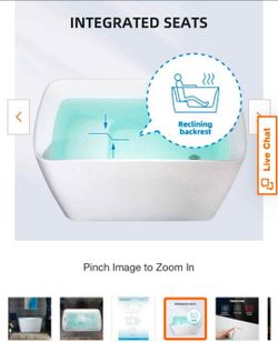 BRAND NEW BATHTUB 48"X27" WITH LED LIGHT