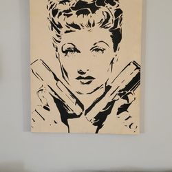 Artwork, Lucille Ball Painting (one of a kind!)