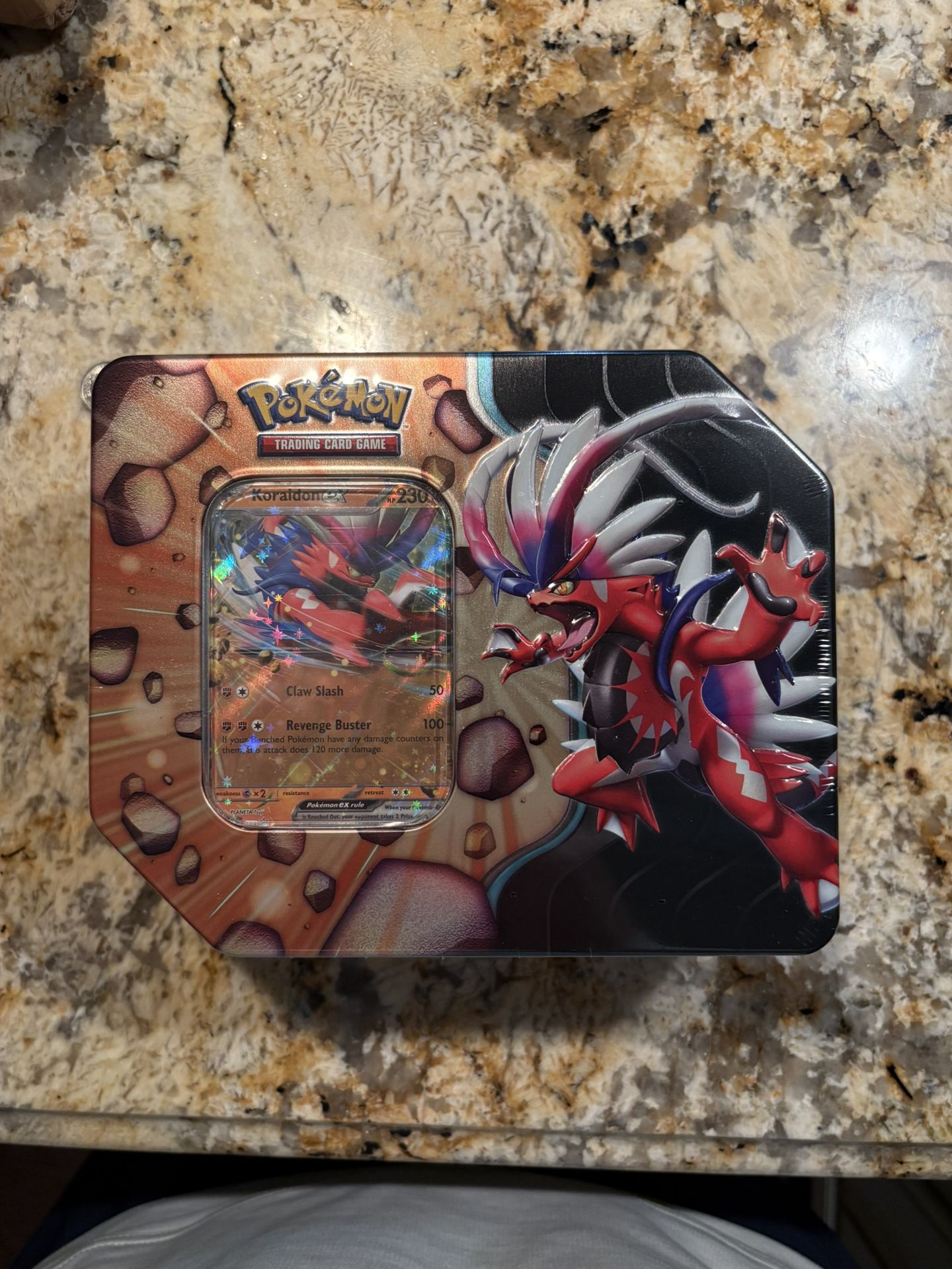 Pokemon TCG Slashing Legends Tin: Koraidon ex - NEW Factory Sealed USA SELLER