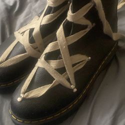 Rick Owens X Dr Martens Mega Lace Boots
