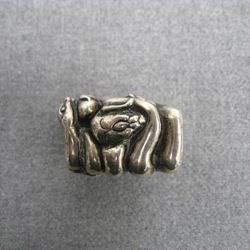 Jim Yesberger Figural Snake Sterling Silver Snuff Box
