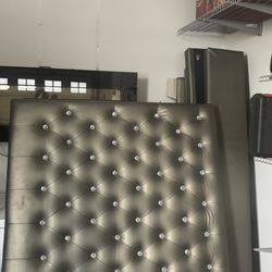 Gray Leather Headband And Fram 