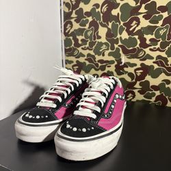 Pink pearlized vans