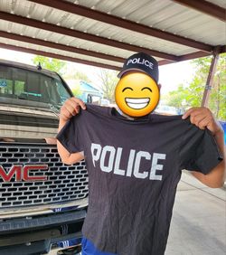 Police Costume Shirt And Hat