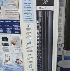 NEW IN BOX - OmniBreeze Tower Fan With remote control & Wifi App Alexa 