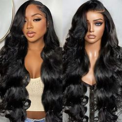 30 Inch Body Wave Lace Front Wigs Human Hair Can Last 6-9 Months 200 Density Virgin Real Human Hair Wig 13x6 HD Lace Front Wigs Human Hair Pre Plucked