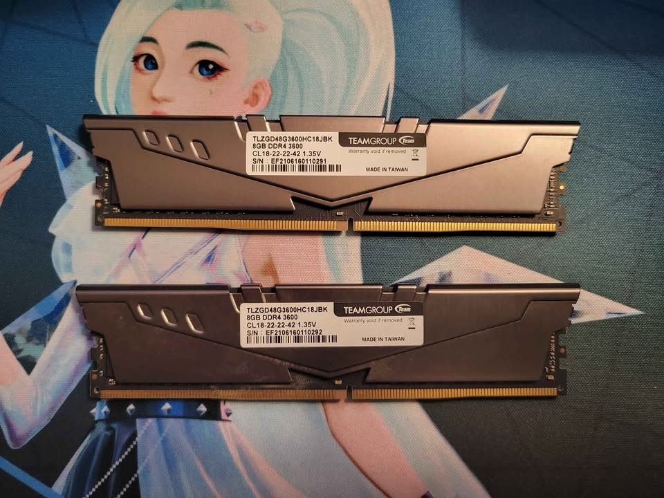 Team T-force Vulcan Z 16GB (2 x 8GB) PC4-25600 (DDR4-3600) Memory