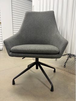 Grey Fabric Swivel adjustable Desk Chair