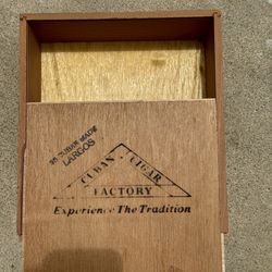 Cigar Wood Box Cuban Made Margo’s