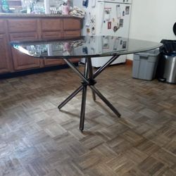 Glass Table with 4 Chairs