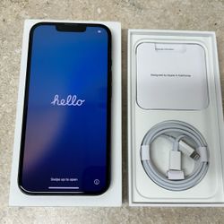 New Dark Blue iPhone 13 W/ Accessories $185