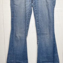 True Religion Fashion Section Joey Boot Cut Blue Wash Women’s Size 30x32 Jeans
