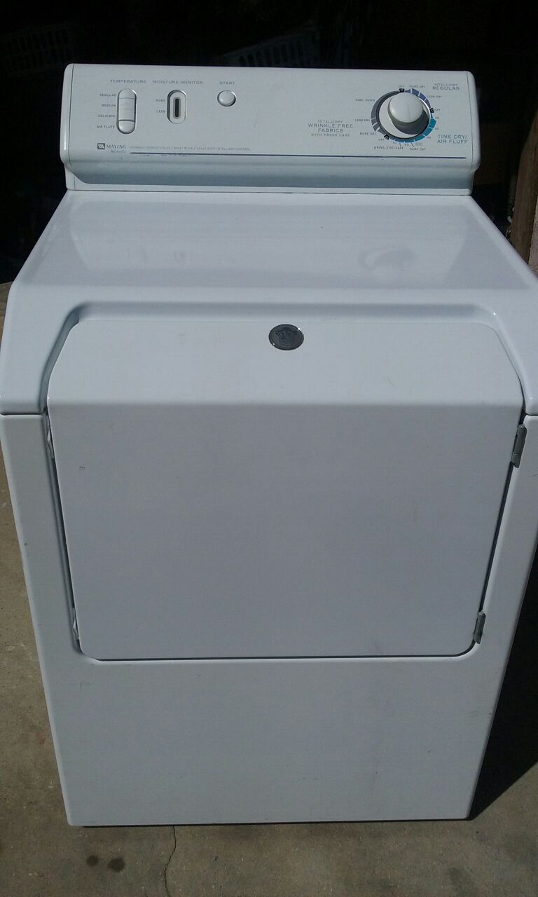 Maytag Atlantis, dryer, 120 / 240 volt, number MDE7600AYW, used, like new, working condition $70