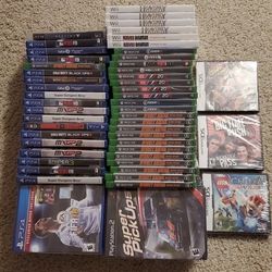 All NEW Sealed PS4, PS3, PS2, XBOX ONE, Wii & Nintendo DS GAMES