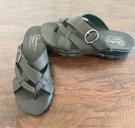 Skechers Relaxed Fit Women's Braided Knit Thong Sandals