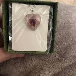 Two handmade necklaces November birthday flower in February birthday