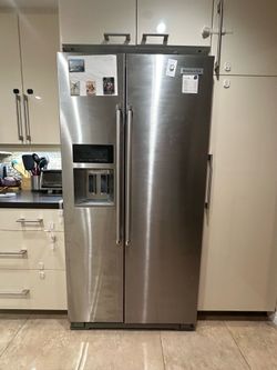 KitchenAid Counter-Depth Side-by-Side Refrigerator 20.8 Cu Ft - Stainless Steel