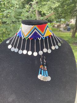 African hand made necklace