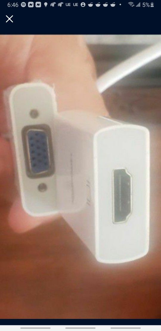 Apple Macbook Thunderbolt Mini Display Adapters Hdmi + Vga