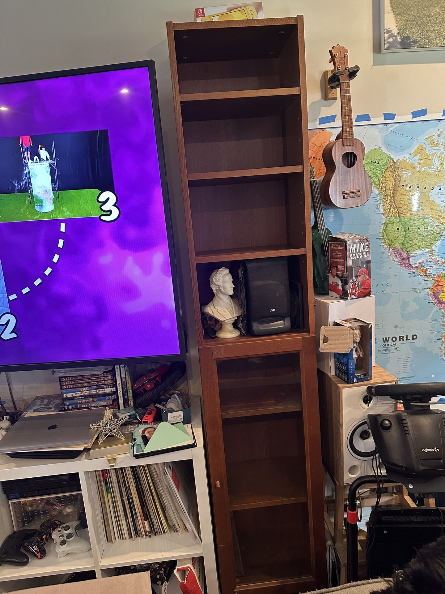 Brown IKEA Billy Bookcase 15” Wide