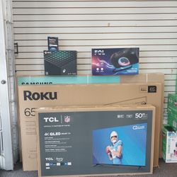 TCL 50" TV QLED vibrant High brightness colors cash offer for  today 