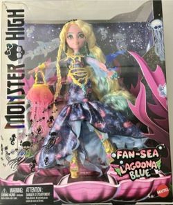 MONSTER HIGH FAN SEA LAGOONA BLUE DOLL NEW IN BOX--PRICE IS FIRM