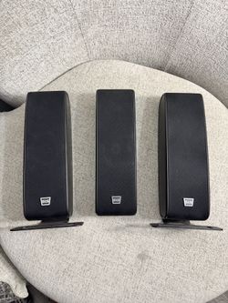 Lot Of 3 SLS Superior Listening Systems QG 5000s 7.1 speakers