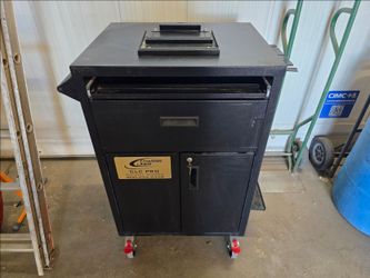 Rolling Cabinet with lock & keys, great for garage & tool storage.