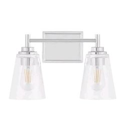 Hampton Bay Wakefield 15in Vanity Light Chrome (2AVAILABLE)