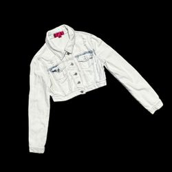 Tinseltown Denim Couture Cropped Jacket  