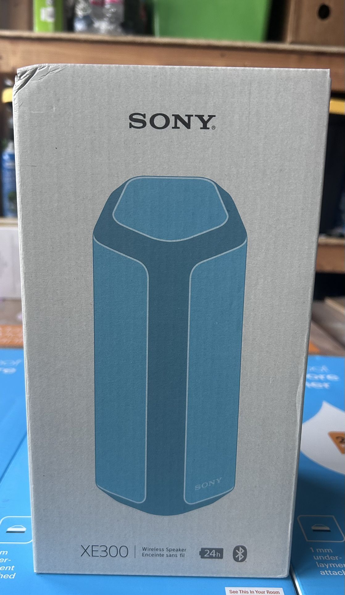 Sony XE300 Wireless Bluetooth Speaker – Blue – 24-Hour Battery