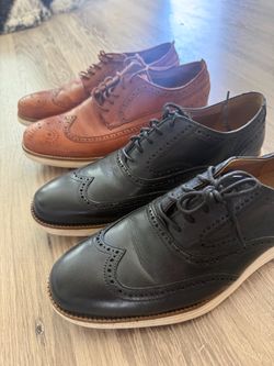 Men's Wingtip Brogue Oxford Dress Shoes size 10