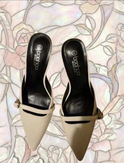 Boohoo Wide Fit Pointed Toe Mule Heels