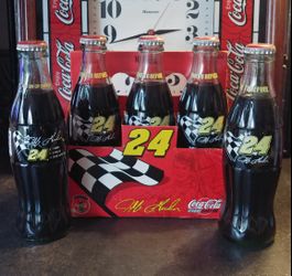 Coca Cola racing Jeff Gordon Championship bottles. Coke bottles