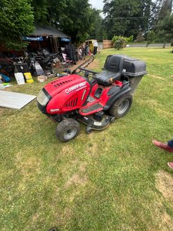Riding lawnmower Troy built
