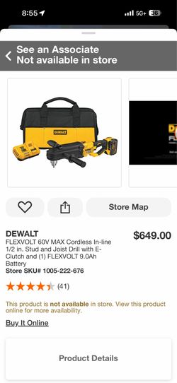 Flex Volt 60v Stud and Joist Drill