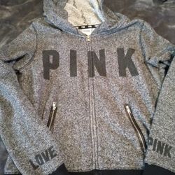 Pink Zip Up Hoodie 