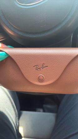 Ray-Ban Brown Leather Sunglasses Case