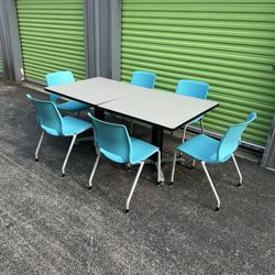 HON Conference or Dining/pantry room table and Chairs set Table 2 3’x3’