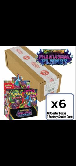 Pokemon TCG Mega Evolution Phantasmal Flames Factory Sealed Booster Box Case