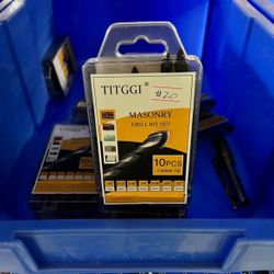 Masonry Drill Bit Set & Carbide Drill Bits, Extension Professional Drill Bit Set (10 PCS)