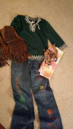Women's size medium hippie 60's flower child Halloween costume
