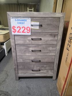 BRAND NEW 5-DRAWER CHEST STARTING FROM $229 AND UP