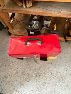 Metal Toolbox W/ Tools