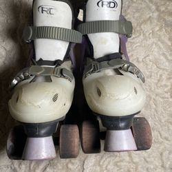 Roller Derby Purple/white Adjustable Skates