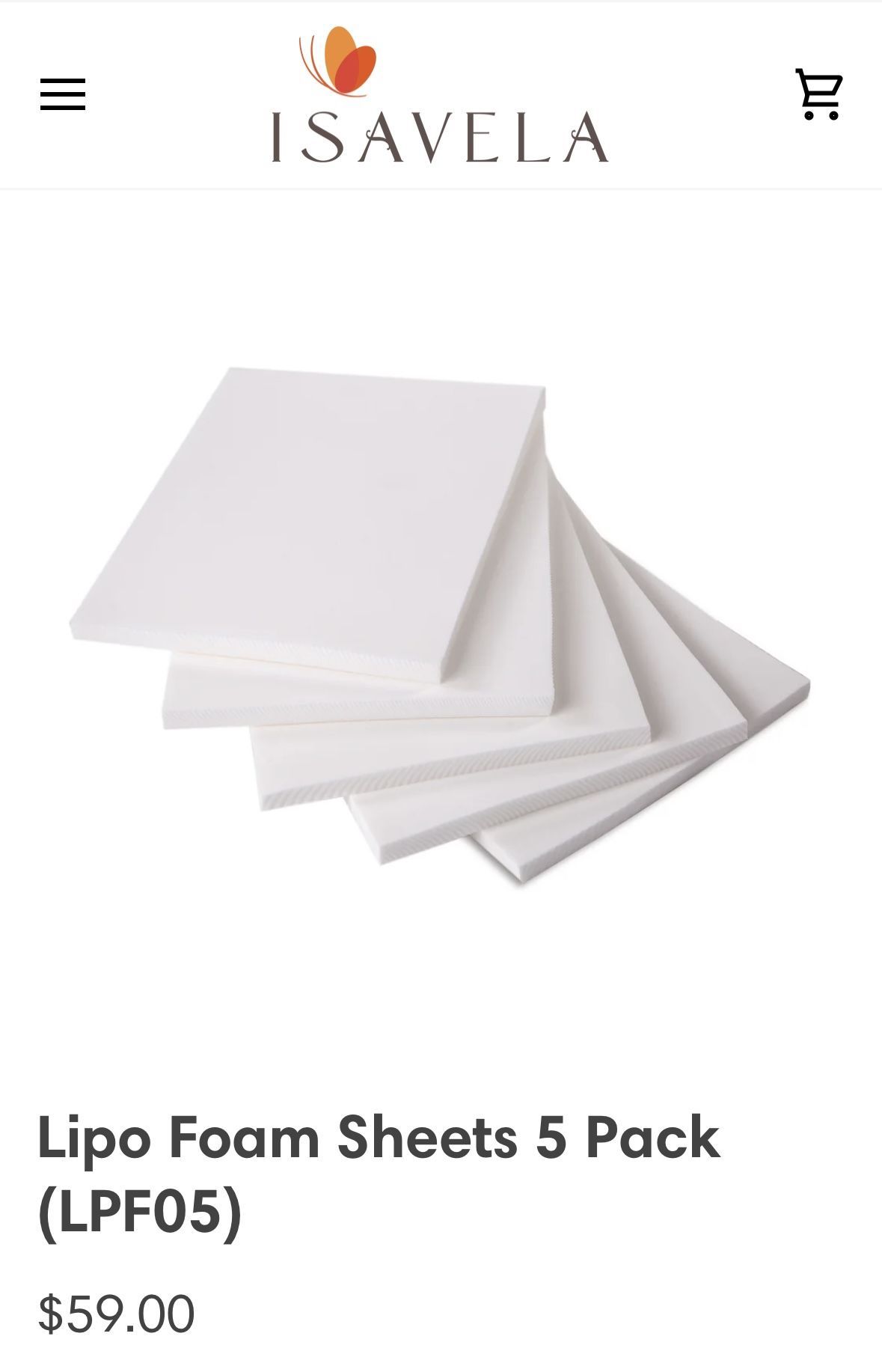 Isavela Lipo Foam (4 Sheets)