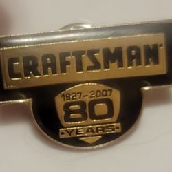 Craftsman Tools 80th Anniversary Lapel Hat Pin Souvenir Commemorative 1(contact info removed)